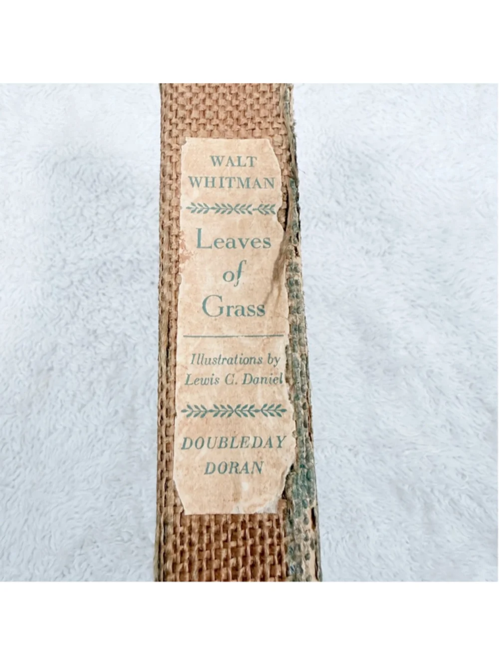 Leaves of Grass Walt Whitman 1940 Illustrated Doubleday Doran Vintage Hardcover